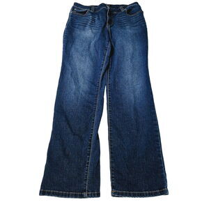 Bandalino Womens Stretch Jeans Size 10 Cotton Blend Button Zip Close Pockets